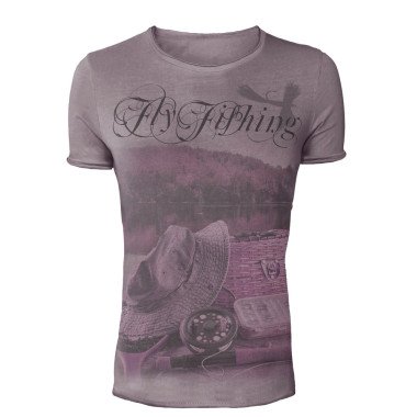Modèle T-Shirt Court - HSDesign - Vintage - Fly Fishing