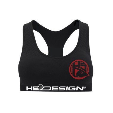 Modelo Camiseta Top Mujer - HSDesign - Logo Rojo
